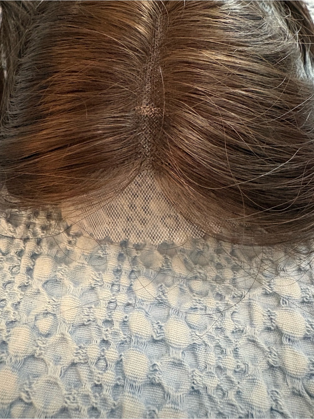 Uniwig Truffle Brown Women's Remy Human Hair Topper - Seamless Coverage & Volume - Picture 9 of 16